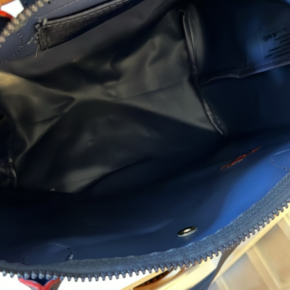 Longchamp Navy Tote with Red Accents - Picture 7 of 11